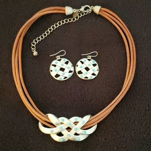 Chicos jewelry set. Necklace and earrings